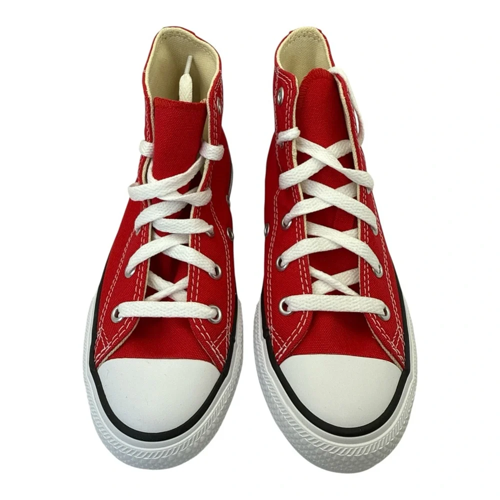 Converse Youth Boy Chuck‎ Taylor All Star High-Tops Red Canvas Sneakers, Size 1